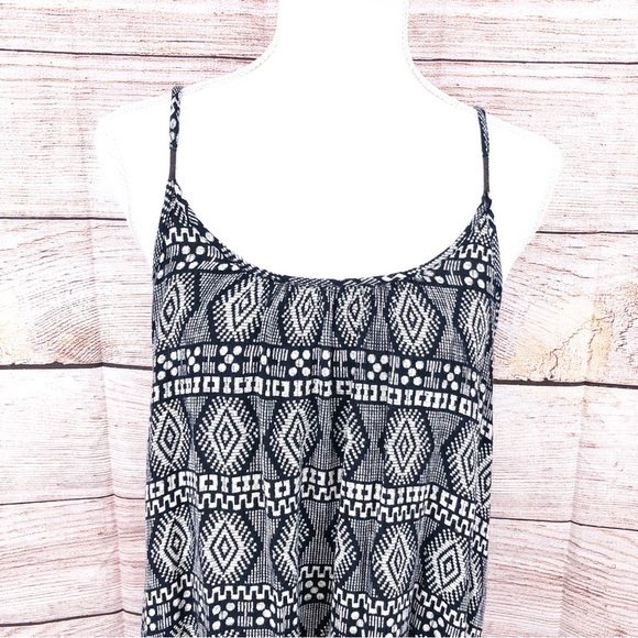 Roxy Black and White Monochrome Patterned Dress Coverup Size S - Picture 11 of 11